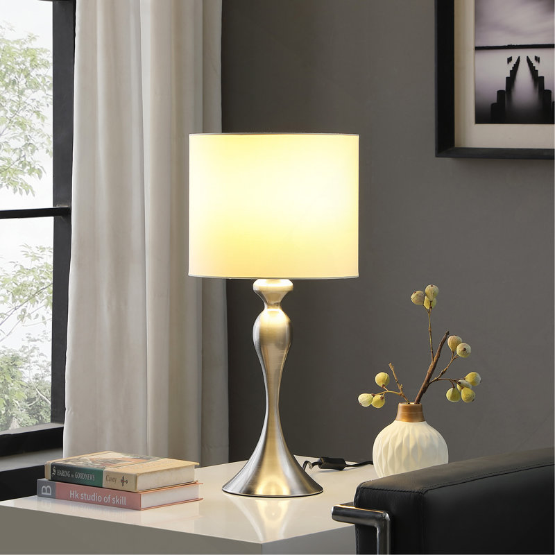 Lampe de table Azurae, Argent brossé