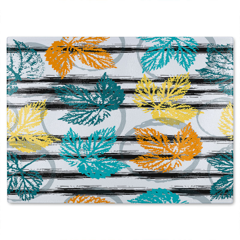 Natural Autumn Glass Chopping Board, 40cm L x 28cm W
