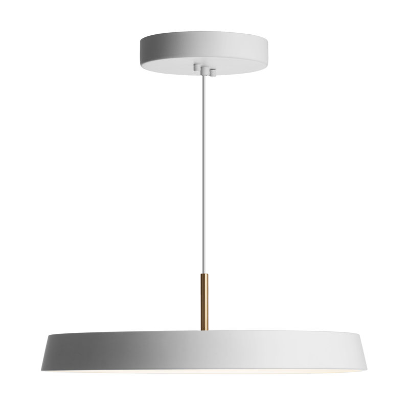 Cenk 1 - Light LED Single Pendant, 5cm H x 50cm W x 50cm D, White