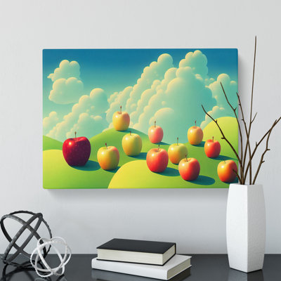 Apple Meadow Fruit - Wrapped Canvas