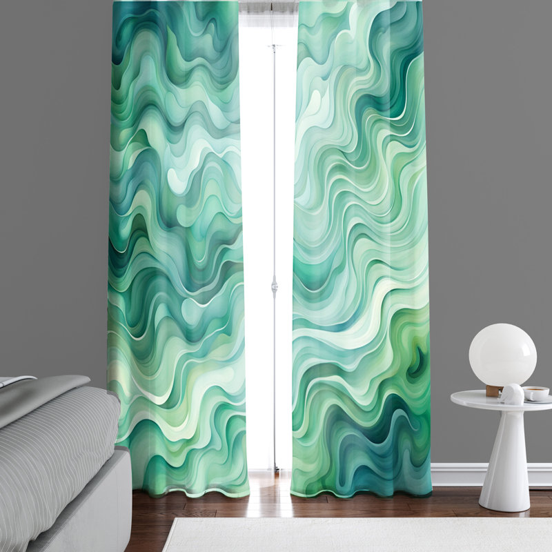Paire de rideaux semi-transparents Dragen, L 20 po x L 82 po