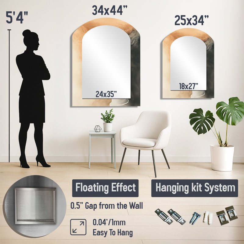 Miroir mural Nautical, 43 po x 33 po
