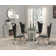 Teller Round Glass Top Dining Table