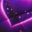 Ensemble d'édredon 3 pièces mauve à motif de cœur très grand, ensemble de literie Neon Love & Star, édredon en microfibre légère ultra douce, ensemble de lit Galaxy romantique avec 2 taies d'oreiller pour toutes les saisons-128722859