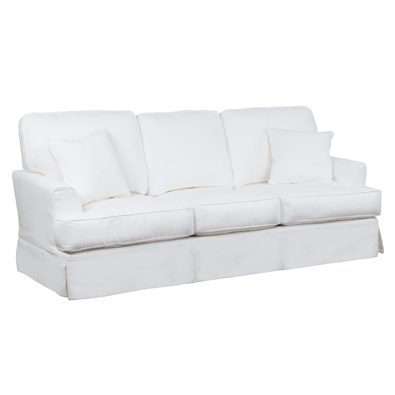 Elenora 88'' Slipcovered Sleeper Sofa