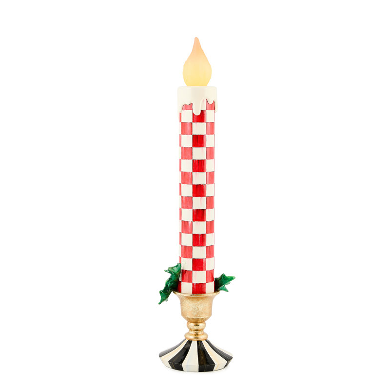 Check It Out Illuminated Retro Candle
