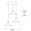 Luminaire suspendu conique à 3 lumières Excalibur