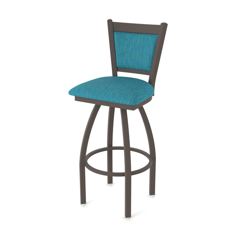 Tabouret pivotant Hadleigh, Tabouret de comptoir (siège d'une hauteur de 25 p, Bronze, Tissu - marée graphique