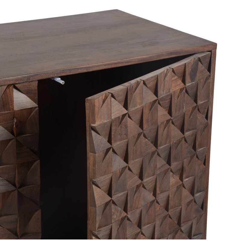 Pablo 58'' W Solid Wood Sideboard, Brown
