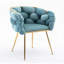 Fauteuil rembourré en velours-956580126