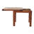 Solid Wood Butterfly Dining Table, Chestnut, Dark Brown, Table