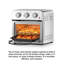 Home Fryer Oven Combo 360 ° Air chaud Cuisson saine sans huile Contrôle du temps et de la température réglable Acier inoxydable-120065844