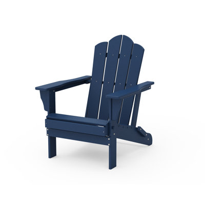 PEAKED Folding Adirondack Chair in Navy
