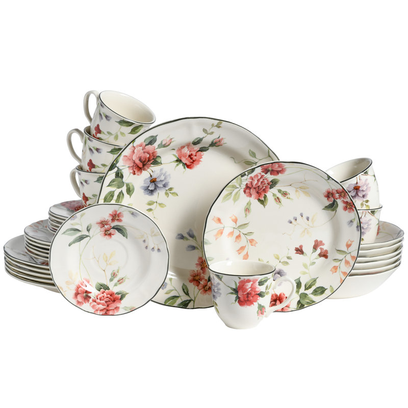 Priscilla Piece Dinnerware Set - Service for 6
