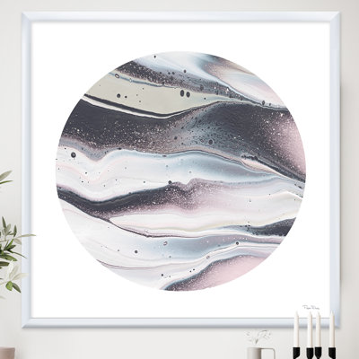 Cadre photo « circle marble ii », reproduction sur toile
