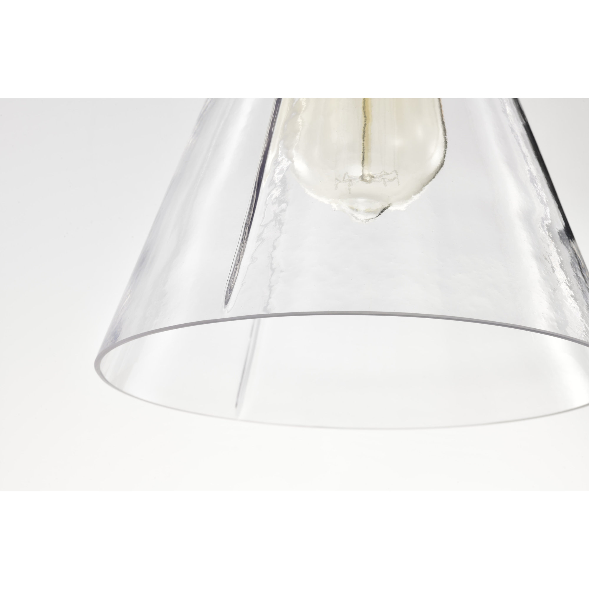Gianna - 1 Light Medium Pendant - Brushed Nickel Finish - Clear Glass, Brushed Nickel, 9.5" H x 8" W x 8" D