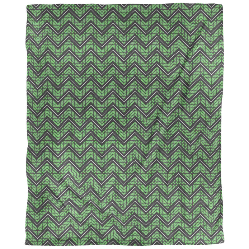 Tissu décoratif à la main, Sergé de coton, L 58 po x l 36 po, Vert