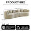Canapé modulaire en chenille 111,5 pouces Compression Cloud