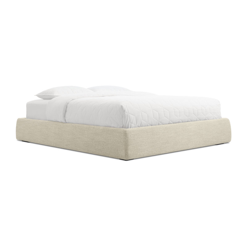 Lid Upholstered Storage Bed, Full, Thurmond Light Gray, Lift Up Storage