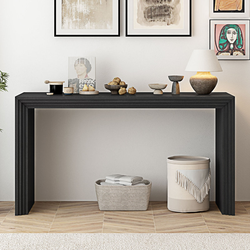 Console en bois, Noir