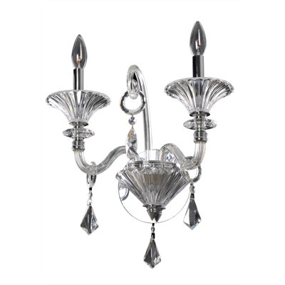 Chauvet 2 LT Chrome/Clear Wall Sconce Allegri