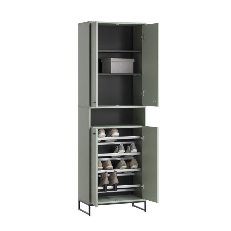 Shoe Storage Cabinet, Pistachio