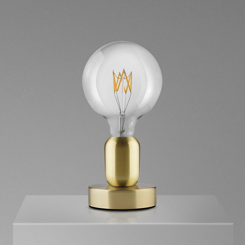 Avir Metal Table Lamp, Gold