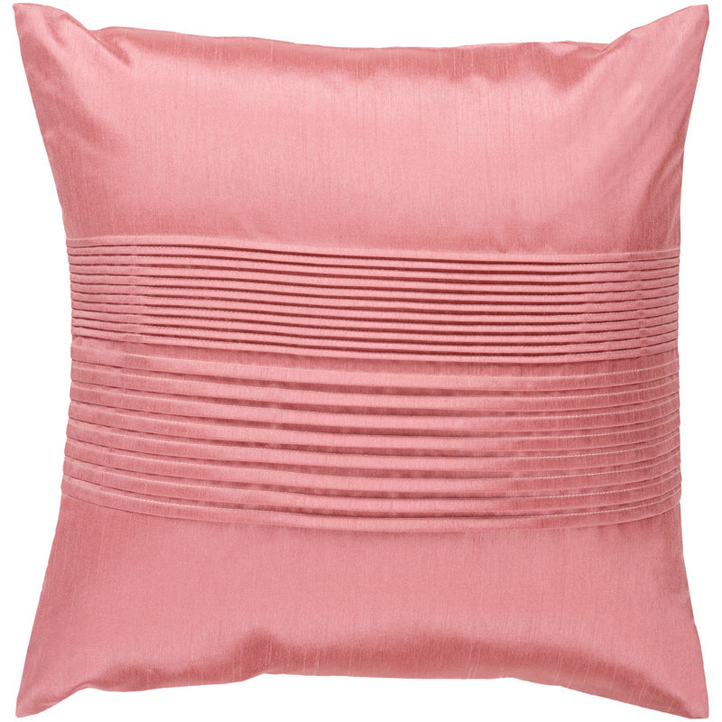 Pleats Pillow Cover, Gold, 18" x 18"