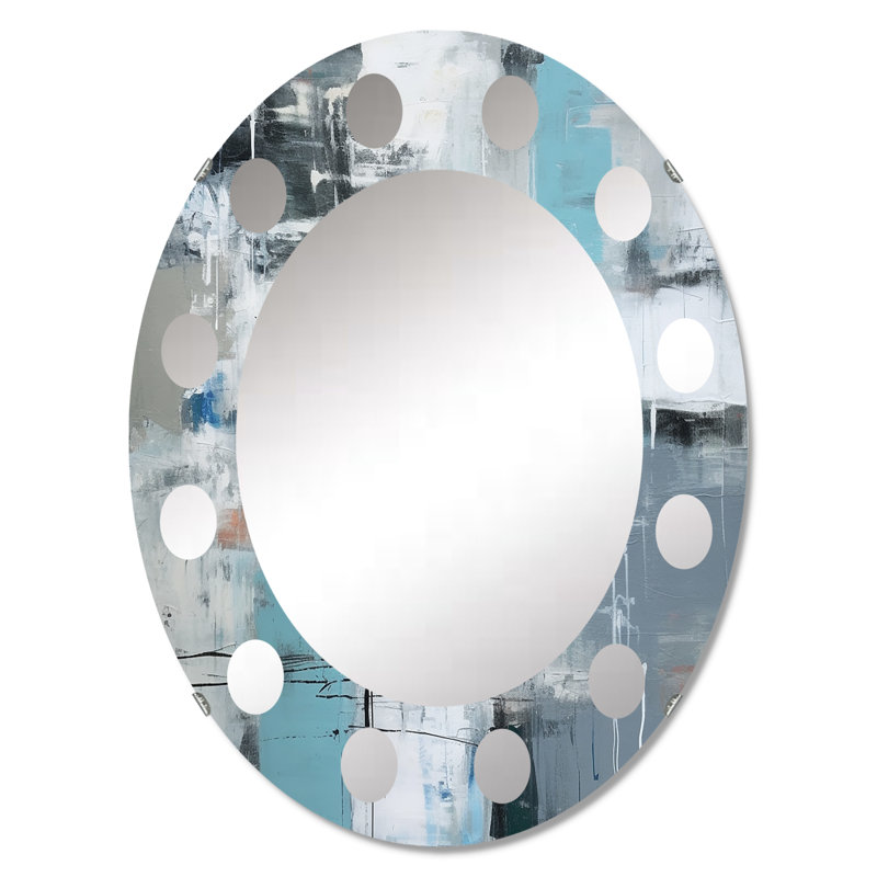 Crissay - Miroir mural moderne ovale, 30 po x 20 po