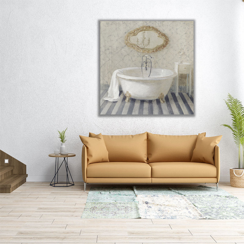 Victorian Bath II - reproduction d'art sur toile, H 12 po x l 12 po