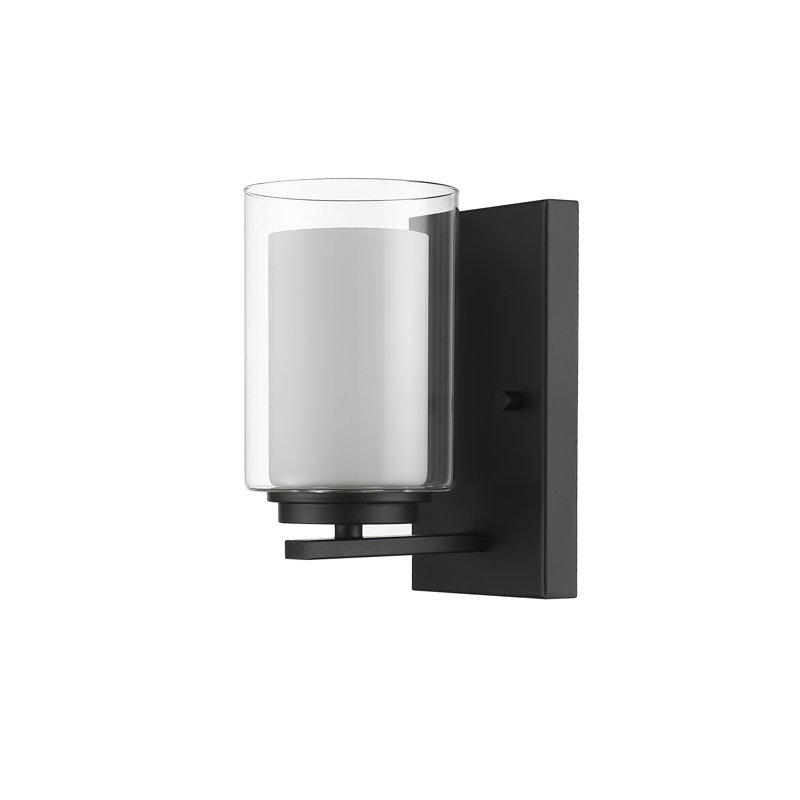 Arie Steel Armed Sconce, Matte Black