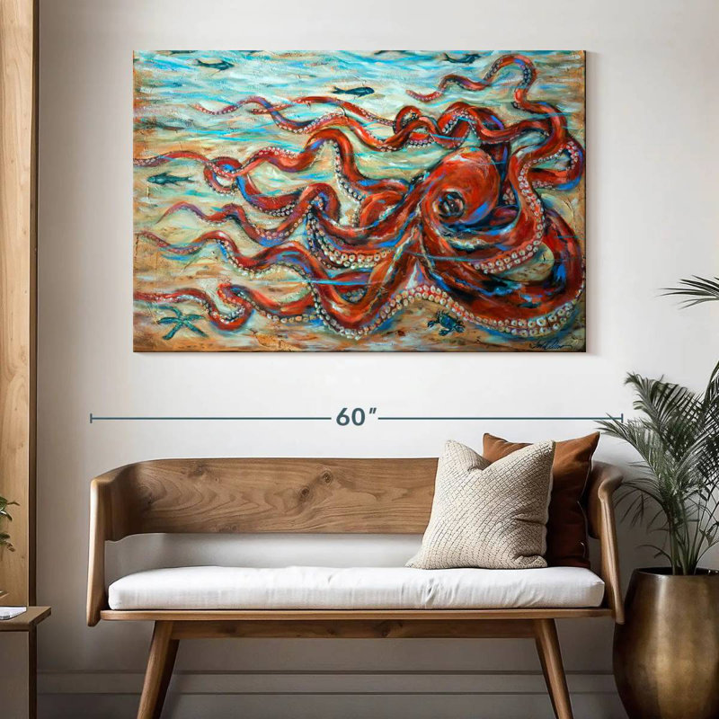 Octopus Crawl, 34" H x 51" W