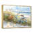 Toile avec cadre flottant or
