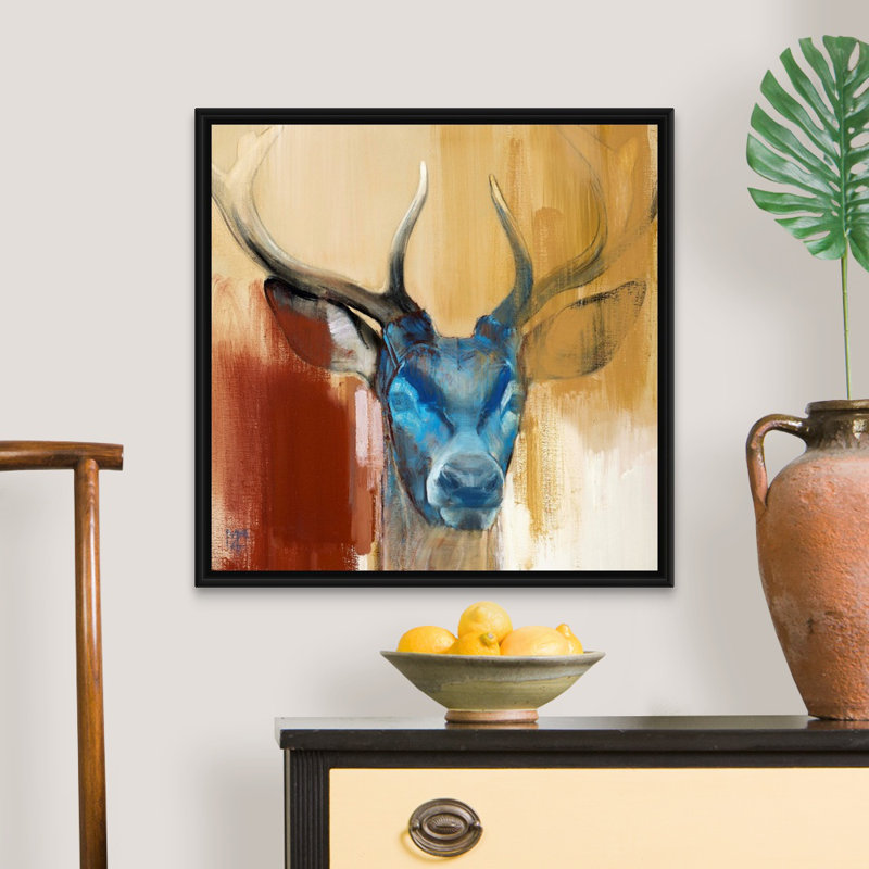 «Mask, 2014» par Mark Adlington, reproduction sur toile, H 26 po x l 26 po x P 1,75 po, Cadre noir