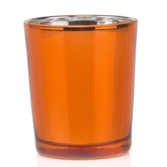 2.5cm Metal Tabletop Votive Holder, Orange