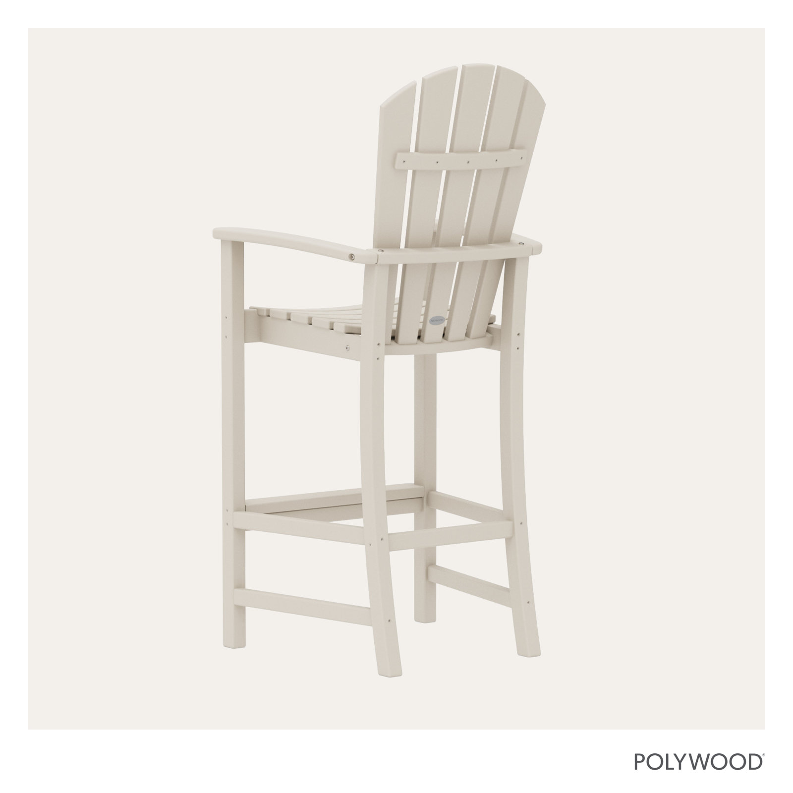 POLYWOOD® Palm Coast Patio Bar Stool, Sand