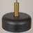 Ratcliff - 1-Light Pendant - Black/Brushed Brass