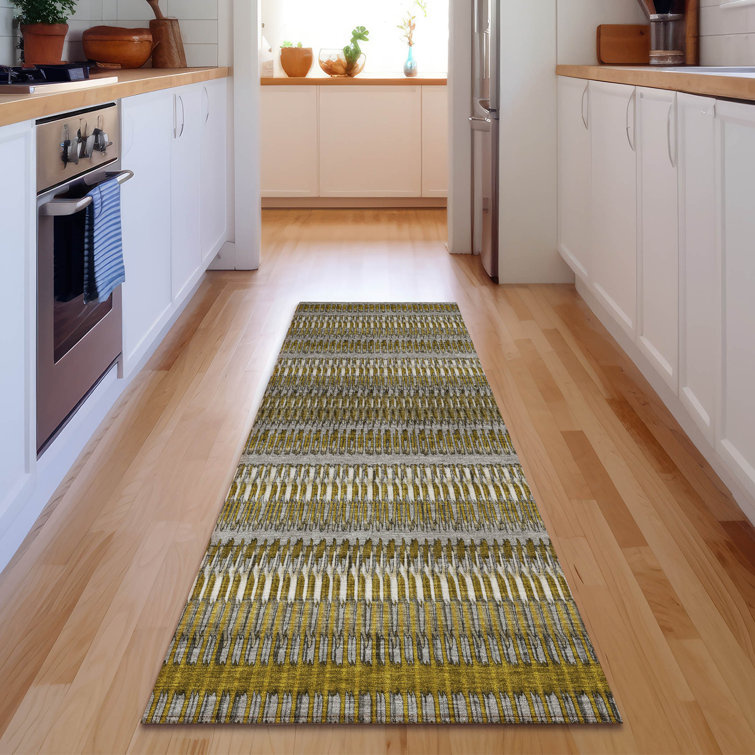 Premium Machine Washable Cerrito AMF589 Coffee Rug