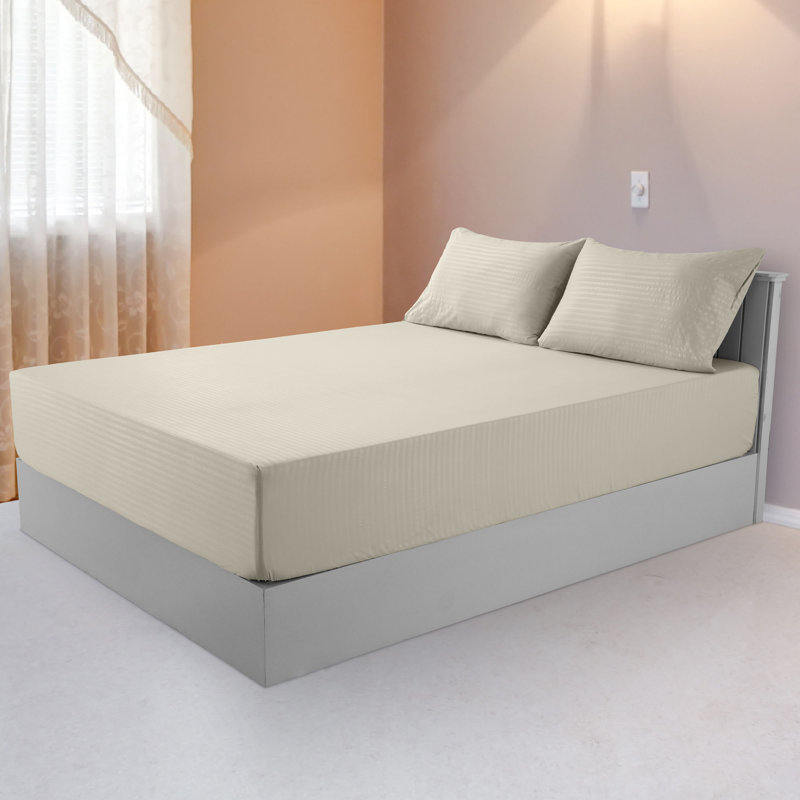 Lux Decor Collection Brushed Microfiber Sheet Set with Fitted Flat Sheets & Pillowcase, Queen Sheet Set with 2 Pillowcases
