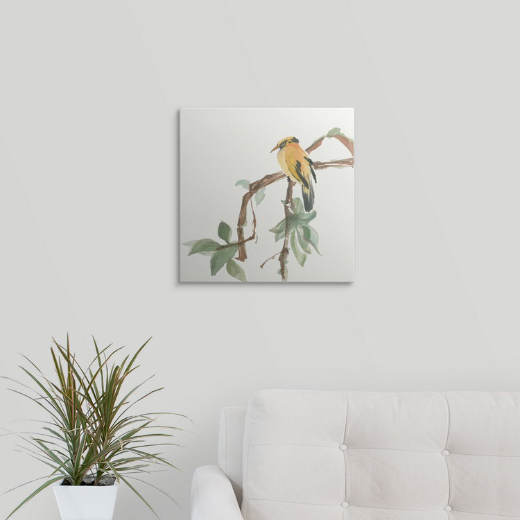 Ayled «Black N tape Oriole» par Chris Paschke, reproduction d'art, H 35 po x l 35 po x P 1,5 po, Toile