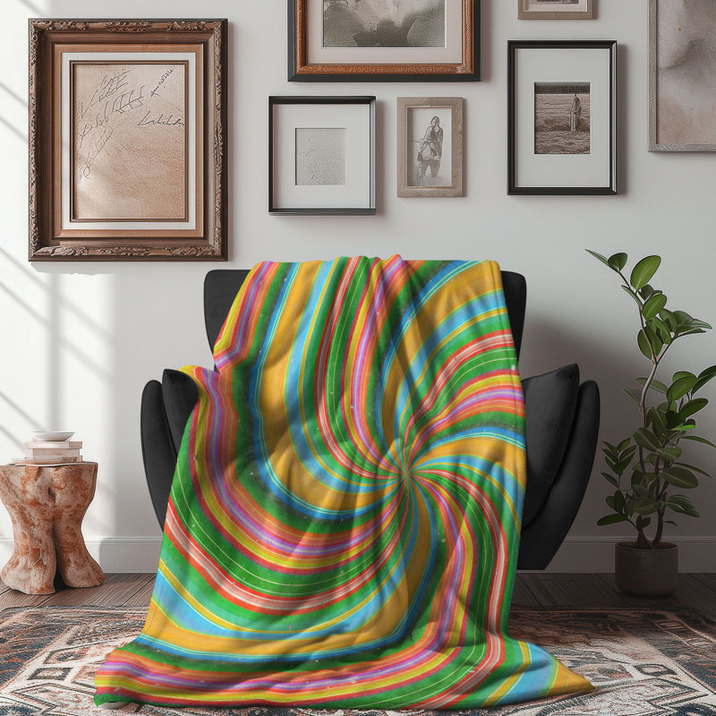 Peaceful Twirl - couverture 1 pièce, Lit simple