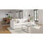 Canapé moelleux 95 po gris-127285590-67116528