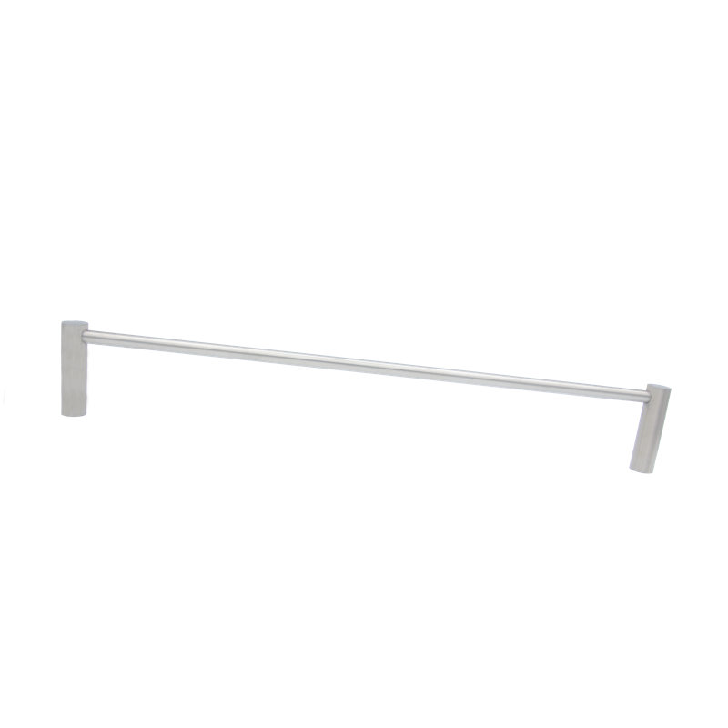 23.62" Wall Mounted Towel Bar, 0.75" H x 23.62" L x 2.75" D, Satin Stainless Steel
