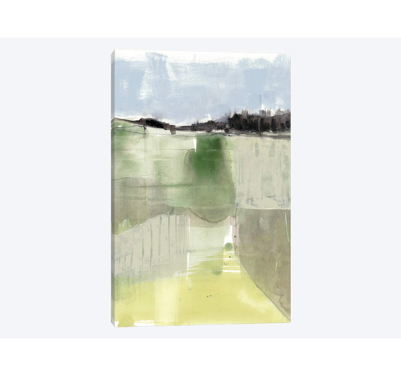 « sage field i », impression sur toile, H 18 po x l 12 po x P 1,5 po, Toile tendue, Pas de tapis