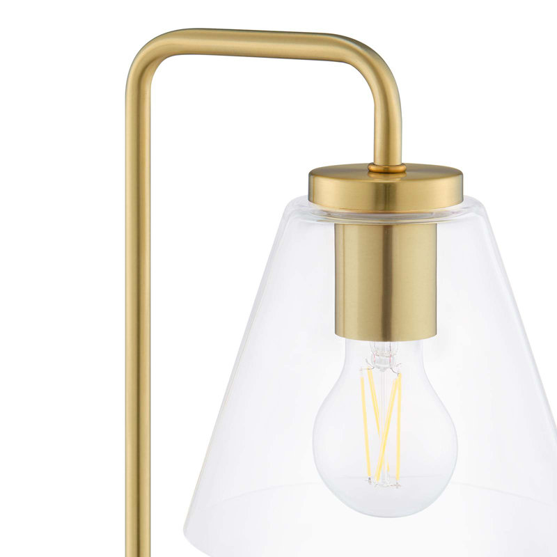Lampe de table Element en verre par Modway, Laiton satiné