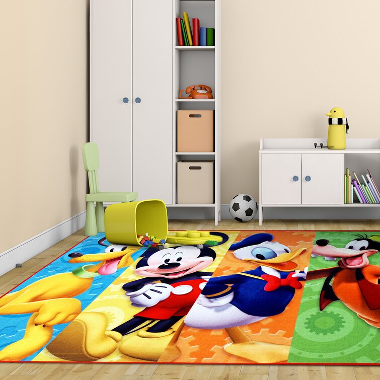 Licensed Disney Mickey Mouse and Friends Youth Digital Printed Area Rug