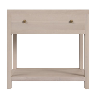 Celine 30" 1-Drawer Acacia Nightstand