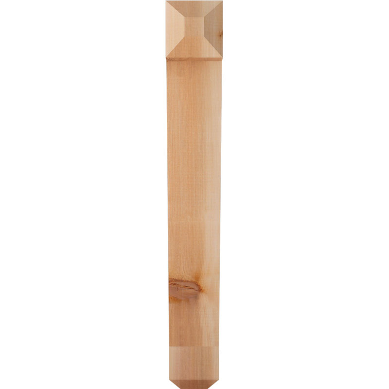 Support pour artisan traditionnel, Cèdre rouge de l'Ouest (lisse), H 30 po x l 4 po x P 18 po