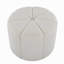 Repose-pieds en tissu blanc