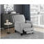 Fauteuil inclinable à dossier poussoir de style transitionnel en chenille grise 1 pièce-615614074